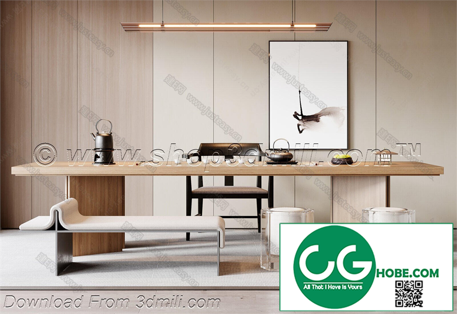Tea Room 105 3D Model